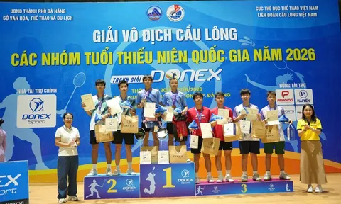 TP.HCM thắng lớn tại Giải vô địch Cầu lông các nhóm tuổi thiếu niên Quốc gia năm 2026