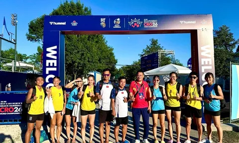 Đội tuyển bóng ném nữ Việt Nam đứng hạng 11 Giải vô địch Bãi biển thế giới 2026