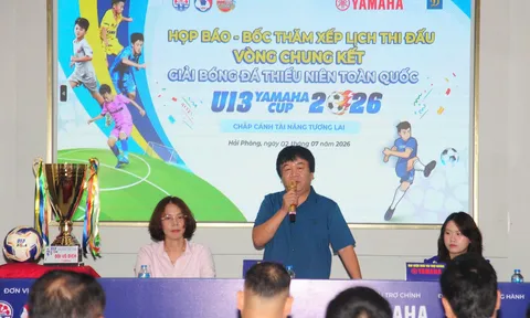 Bốc thăm Vòng chung kết Giải Bóng đá Thiếu niên (U13) toàn quốc Yamaha Cup 2026