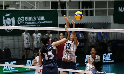Giải Bóng chuyền nữ U18 châu Á 2026: U18 Việt Nam thua đáng tiếc trước U18 Hàn Quốc