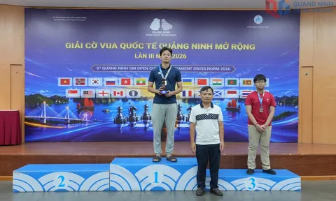 Giải cờ Vua quốc tế Quảng Ninh 2026: Hồng Nhung và Minh Quang giành chuẩn Kiện tướng quốc tế