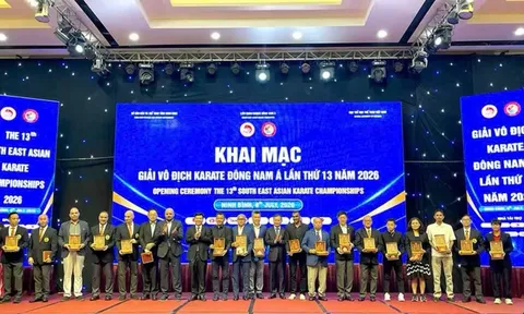 Khởi tranh Giải Karate vô địch Đông Nam Á 2026