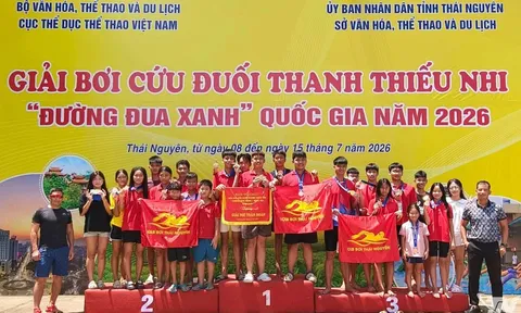 Giải Bơi cứu đuối thanh thiếu nhi “Đường đua xanh" quốc gia năm 2026 