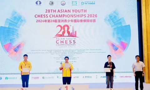 Giải cờ Vua trẻ vô địch châu Á 2026: Đội tuyển Việt Nam giành nhiều huy chương ở nội dung cờ Nhanh