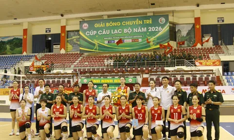 Nữ Binh chủng Thông tin và Nam Thể Công Tân Cảng lên ngôi vô địch Giải Bóng chuyền trẻ các câu lạc bộ quốc gia 2026