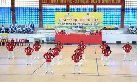 Hơn 700 vận động viên tranh tài Giải vô địch quốc gia Thể dục dưỡng sinh và Festival toàn quốc năm 2026