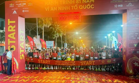 Hơn 5.000 vận động viên tham gia Giải Chạy "Hành trình 81 năm - Vì An ninh Tổ quốc"