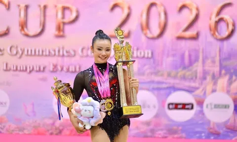Nguyễn Hà My giành 4 huy chương vàng tại Giải Thể dục nghệ thuật quốc tế Dream Cup 2026