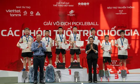 Giải vô địch Pickleball trẻ quốc gia Cúp Viettel Tammi 2026 khép lại, mở đường cho thế hệ tài năng trẻ
