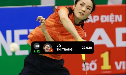 Tăng 12 bậc, Vũ Thị Trang lên hạng 80 thế giới