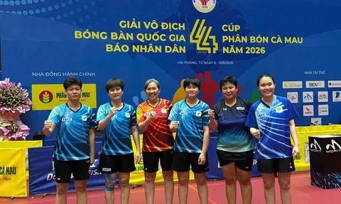 Giải vô địch Bóng bàn quốc gia Báo Nhân Dân lần thứ 44: Nam Hà Nội và nữ thành phố Hồ Chí Minh vô địch nội dung đồng đội