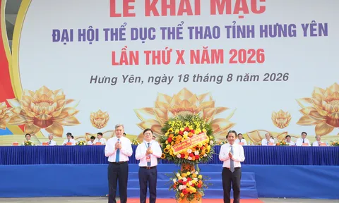 Khai mạc Đại hội Thể dục thể thao tỉnh Hưng Yên lần thứ X năm 2026