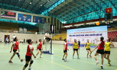 Gần 300 vận động viên tranh tài Giải Bóng chuyền Đại hội Thể dục thể thao tỉnh Bắc Ninh lần thứ I