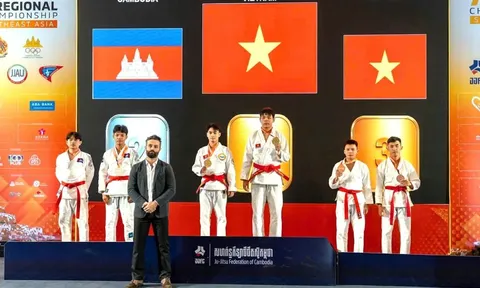 Giành 120 huy chương vàng, đội tuyển ju-jitsu Việt Nam thắng lớn tại Giải vô địch Đông Nam Á 2026