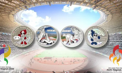 Nhật Bản phát hành đồng xu bạc kỷ niệm Đại hội Thể thao châu Á Aichi-Nagoya 2026
