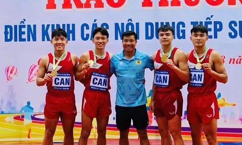 Đội Công an Nhân dân thắng tuyệt đối tại Giải Điền kinh các nội dung tiếp sức quốc gia 2026