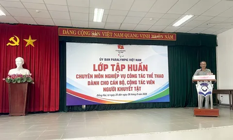 Đồng Nai tổ chức lớp tập huấn nghiệp vụ thể thao cho cán bộ, cộng tác viên người khuyết tật năm 2026