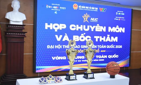 Bốc thăm chia bảng Vòng chung kết toàn quốc môn Bóng rổ Đại hội Thể thao Sinh viên toàn quốc lần thứ VI