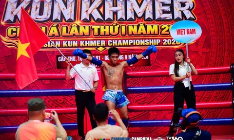 Giải vô địch Kun Khmer châu Á 2026: Lê Hoàng Đức đăng quang hạng 51kg nam