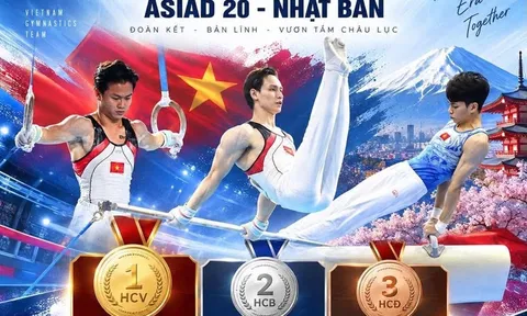 Liên đoàn Thể dục Việt Nam treo thưởng 100 triệu đồng cho tấm huy chương vàng ASIAD 20