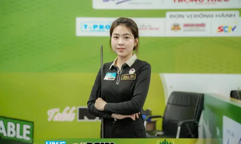 Hot girl Tú Trinh gây bất ngờ tại Giải Billiards Tour 2 HBSF Cúp MIN Table 2026
