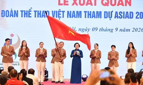 Phó Thủ tướng Chính phủ Phạm Thị Thanh Trà: "Các vận động viên sẽ nỗ lực bứt phá viết tiếp trang sử vàng, thể hiện sự vươn lên của thể thao nước nhà"