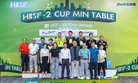 Giải Billairds Tour 2 HBSF Cúp MIN Table 2026: Nguyễn Như Lê vô địch Carom 3 băng