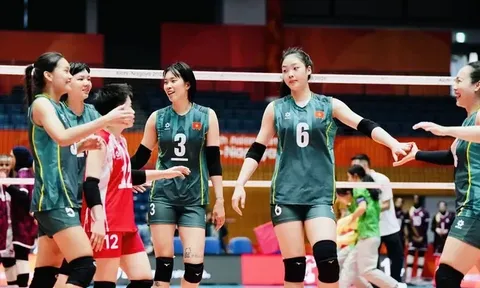 ASIAD 20: Tuyển bóng chuyền nữ Việt Nam thắng đậm ngày ra quân