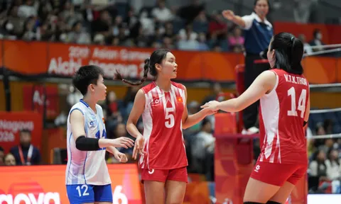 ASIAD 20: Tuyển bóng chuyền nữ Việt Nam sớm giành vé vào tứ kết