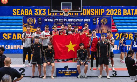 Bóng rổ nữ Việt Nam giành huy chương đồng Giải 3x3 SEABA U17 Đông Nam Á 2026
