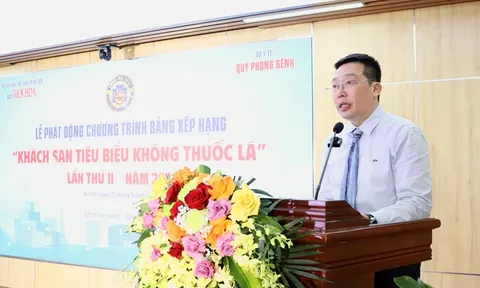 Phát động Bảng xếp hạng “Khách sạn tiêu biểu không thuốc lá” lần thứ II năm 2026: “Khách sạn xanh - không thuốc lá”