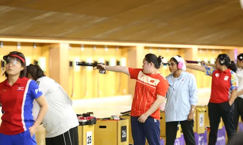 Môn Bắn súng ASIAD 20: Việt Nam giành huy chương đồng 10m súng ngắn hơi đồng đội nữ