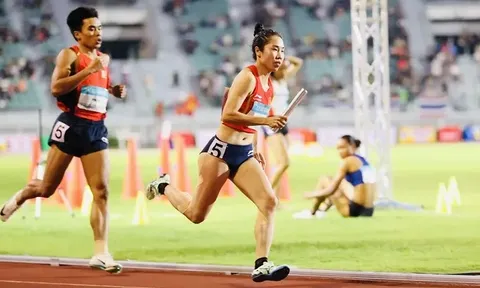 Điền kinh ASIAD 20: Tiếp sức 4x400m hỗn hợp Việt Nam vào chung kết