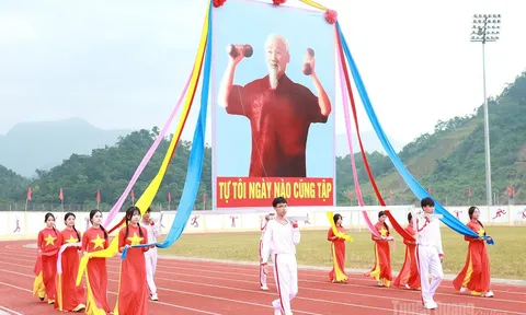 Hơn 2.100 người tham dự Lễ khai mạc Đại hội Thể dục thể thao tỉnh Tuyên Quang lần thứ I