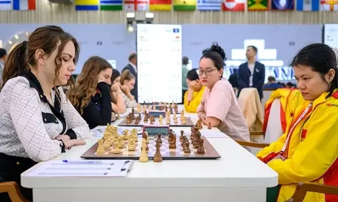 Ván 9 Olympiad cờ Vua: Đội nữ Việt Nam vươn lên hạng 8