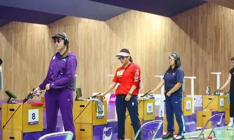Môn Bắn súng ASIAD 20: Trịnh Thu Vinh vào chung kết 25m súng ngắn nữ