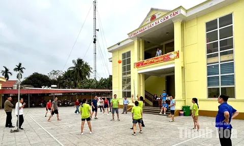 Xã Cẩm Tân sôi nổi phong trào thể dục, thể thao quần chúng 