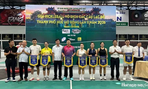 Giải Pickleball vô địch các câu lạc bộ thành phố Huế mở rộng lần thứ II