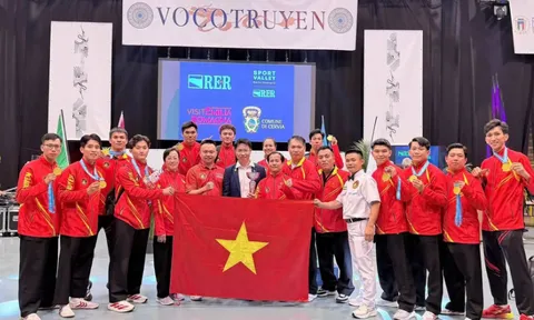 Việt Nam xếp thứ nhất toàn đoàn tại Giải vô địch trẻ thế giới Võ cổ truyền 2026