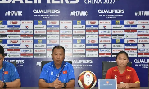Huấn luyện viên Okiyama Masahiko hài lòng về chiến thắng của U17 nữ Việt Nam