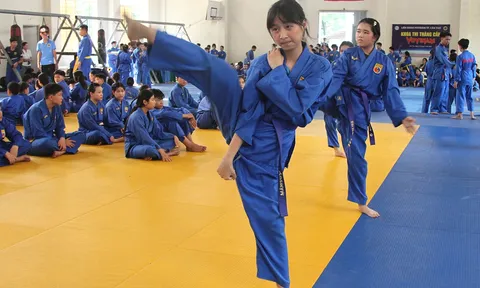 212 thí sinh thi thăng cấp Trung đẳng Vovinam mở rộng Đồng bằng sông Cửu Long