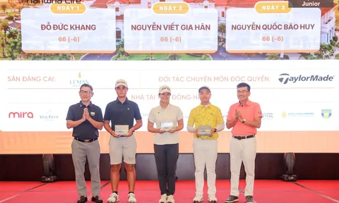 Golfer Nguyễn Viết Gia Hân vô địch chặng 3 VGA Junior Tour 2026