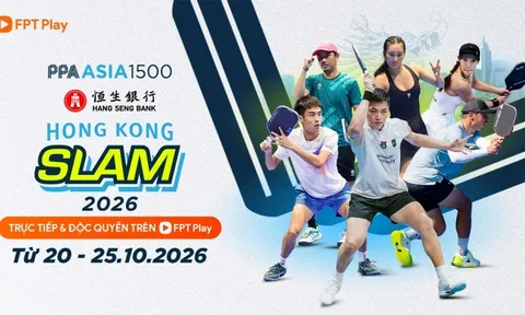 Trương Vinh Hiển cùng các tay vợt Việt Nam tranh tài tại Giải PPA Tour Asia 1.500 Hong Kong Slam 2026