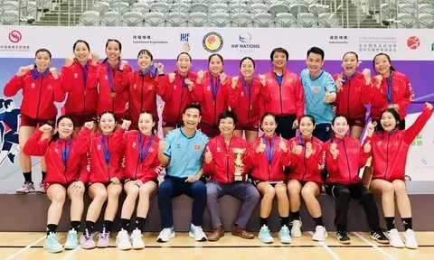 Bóng ném nữ Việt Nam giành huy chương đồng Giải IHF Nations Trophy khu vực 1A châu Á 2026