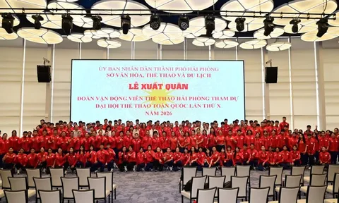 Đoàn Thể thao Hải Phòng xuất quân tham dự Đại hội Thể thao toàn quốc lần thứ X năm 2026 