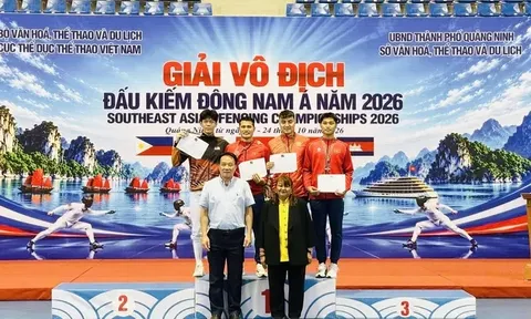 Việt Nam sớm giành 3 huy chương vàng tại Giải vô địch Đấu kiếm Đông Nam Á 2026