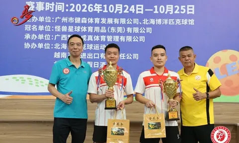 Việt Nam xếp thứ nhất toàn đoàn tại Giải Pickleball Bắc Hải Mở rộng 2026