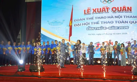 Đoàn Thể thao Hà Nội xuất quân tham dự Đại hội Thể thao toàn quốc lần thứ X