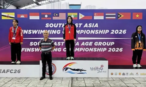 Đội tuyển lặn Việt Nam giành 32 huy chương vàng trong ngày ra quân tại Giải vô địch Đông Nam Á 2026