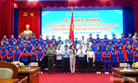 Đồng Tháp xuất quân tham dự Đại hội Thể thao toàn quốc lần thứ X năm 2026